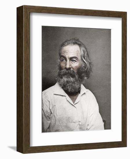 Walt Whitman, American Poet, C1880S-MATHEW B BRADY-Framed Giclee Print