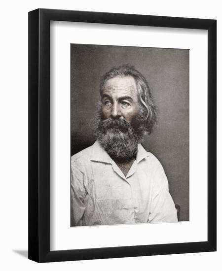 Walt Whitman, American Poet, C1880S-MATHEW B BRADY-Framed Giclee Print