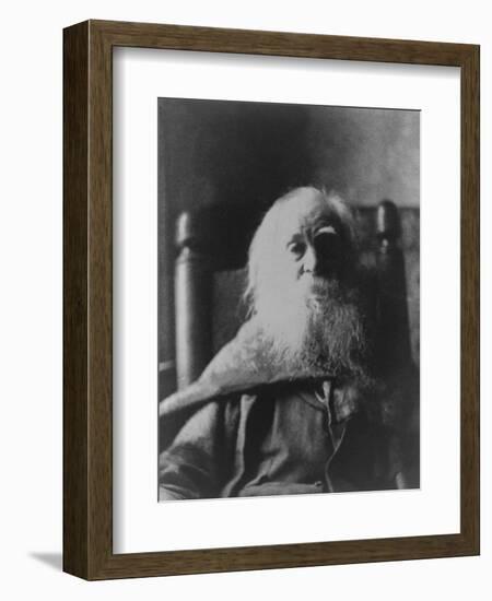 Walt Whitman American Poet, in 1991, the Last Year of His Life, Thomas Eakins-null-Framed Art Print