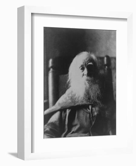 Walt Whitman American Poet, in 1991, the Last Year of His Life, Thomas Eakins-null-Framed Art Print