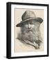 Walt Whitman American Poet-null-Framed Art Print