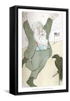 Walt Whitman, Inciting the Bird of Freedom to Soar, 1904-Max Beerbohm-Framed Stretched Canvas