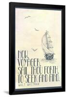 Walt Whitman Now Voyager-null-Framed Poster