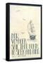 Walt Whitman Now Voyager-null-Framed Stretched Canvas