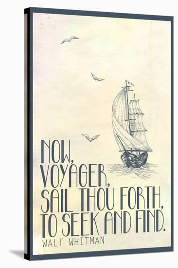 Walt Whitman Now Voyager-null-Stretched Canvas