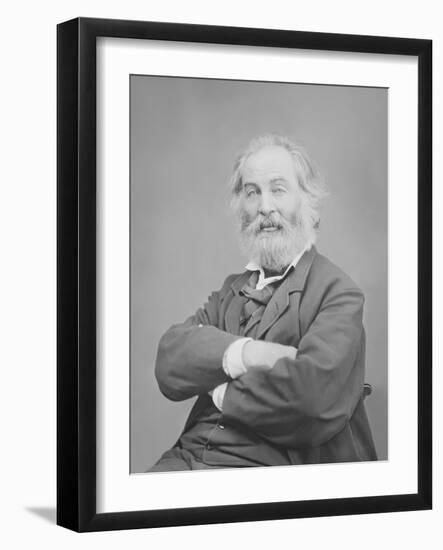 Walt Whitman Portrait Circa 1861-1865-Stocktrek Images-Framed Photographic Print