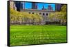 Walt Whitman Quote Bryant Park-null-Framed Stretched Canvas