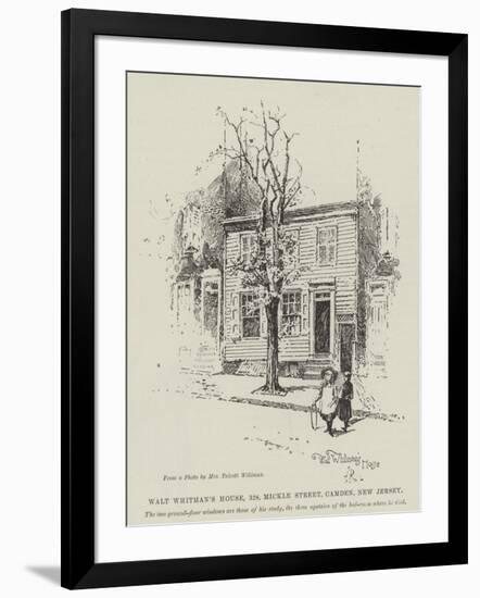 Walt Whitman's House, 328, Mickle Street, Camden, New Jersey-Herbert Railton-Framed Giclee Print