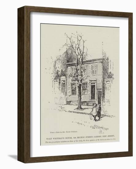 Walt Whitman's House, 328, Mickle Street, Camden, New Jersey-Herbert Railton-Framed Giclee Print
