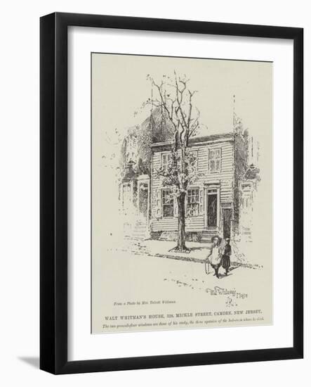 Walt Whitman's House, 328, Mickle Street, Camden, New Jersey-Herbert Railton-Framed Giclee Print