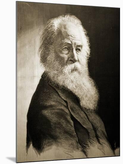 Walt Whitman-Moritz Klinkicht-Mounted Giclee Print