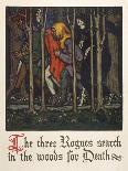 The Three Rogues Search in the Woods for Death-Walter Appleton Clark-Framed Art Print