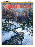 "Stream in Autumn," Country Gentleman Cover, October 1, 1933-Walter Baum-Giclee Print