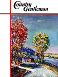 "Stream in Autumn," Country Gentleman Cover, October 1, 1933-Walter Baum-Giclee Print