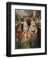 Walter began his song, from 'The Stories of Wagner's Operas' by J. Walker McSpadden-Ferdinand Leeke-Framed Giclee Print