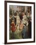 Walter began his song, from 'The Stories of Wagner's Operas' by J. Walker McSpadden-Ferdinand Leeke-Framed Giclee Print