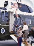 President Jimmy Carter Boarding Helicopter Marine 1 with Wife Rosalynn For an Easter Vacation-Walter Bennett-Stretched Canvas