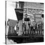 Walter Bonatti on the Balcony of His House in Courmayeur-Sergio del Grande-Stretched Canvas