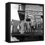 Walter Bonatti on the Balcony of His House in Courmayeur-Sergio del Grande-Framed Stretched Canvas