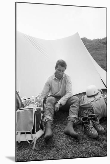 Walter Bonatti on the Eiger-Mario de Biasi-Mounted Giclee Print