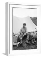 Walter Bonatti on the Eiger-Mario de Biasi-Framed Giclee Print