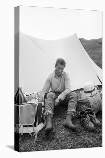 Walter Bonatti on the Eiger-Mario de Biasi-Stretched Canvas