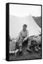 Walter Bonatti on the Eiger-Mario de Biasi-Framed Stretched Canvas