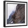 Walter Bonatti Training Before Climbing the Mont Blanc-null-Framed Photographic Print