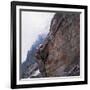 Walter Bonatti Training Before Climbing the Mont Blanc-null-Framed Photographic Print