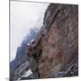 Walter Bonatti Training Before Climbing the Mont Blanc-null-Mounted Photographic Print