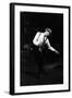 Walter Chiari on Stage with a Trumpet in His Hand-null-Framed Photographic Print