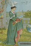 My Lady's Garden-Walter Crane and Kate Greenaway-Framed Stretched Canvas