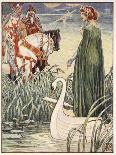King Arthur asks the Lady of the Lake for the sword Excalibur, from 'Stories of the Knights of the-Walter Crane-Giclee Print
