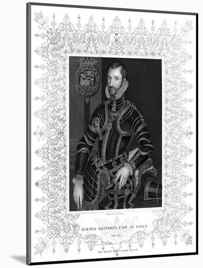 Walter Earl of Essex-H Robinson-Mounted Art Print