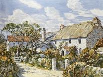 Mining Village in Cornwall, C.1920 (Oil on Canvas)-Walter Elmer Schofield-Giclee Print