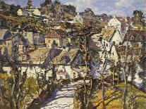 Mining Village in Cornwall, C.1920 (Oil on Canvas)-Walter Elmer Schofield-Giclee Print