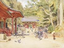 A Street Scene, Japan-Walter Frederick Roofe Tyndale-Laminated Giclee Print