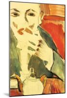 Walter Gramatte Man Chewing Walter Pritzkow Art Print Poster-null-Mounted Poster