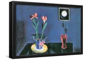 Walter Gramatte Still Life with Clock and Tulip Pot Art Print Poster-null-Framed Poster