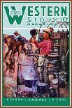 Western Story Magazine: Supper Time-Walter Kaskell Kinton-Mounted Art Print