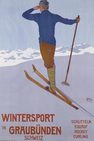 Wintersport in Graubunden, 1906