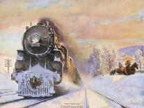 When Winter Comes, New York Central Lines-Walter L. Green-Framed Giclee Print