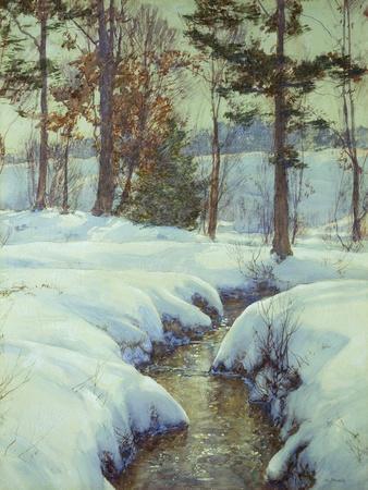 Snowladen Brook, Walter Launt Palmer (1854-1932)