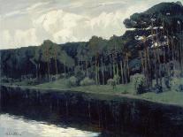 Villa on a Markish Lake, C. 1906-Walter Leistikow-Framed Giclee Print