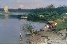 Villa on a Markish Lake, C. 1906-Walter Leistikow-Giclee Print