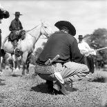 A Crouched Gaucho-Walter Mori-Giclee Print