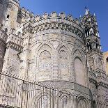 The East Façade of Palermo Cathedral, 12th Century-Walter Ophamil-Stretched Canvas