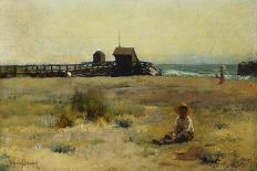 Boy on a Beach-Walter Osborne-Stretched Canvas