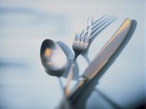 Spoon, Fork and Knife-Walter Pfisterer-Photographic Print