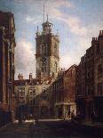 Fore Street and St Giles Without Cripplegate-Walter Riddle-Framed Stretched Canvas